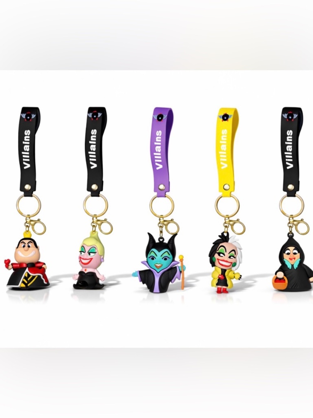 Disney Villains Keychain Bundle Lot of 5